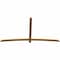 Ekena Millwork Bellingham Timber Gable Bracket, Western Red Cedar, 96"W x 52"H x 1 1/2"D x 3 1/2"F, 13/12 Pitch GBW096X52X0204BEL00SWR - alternate 3